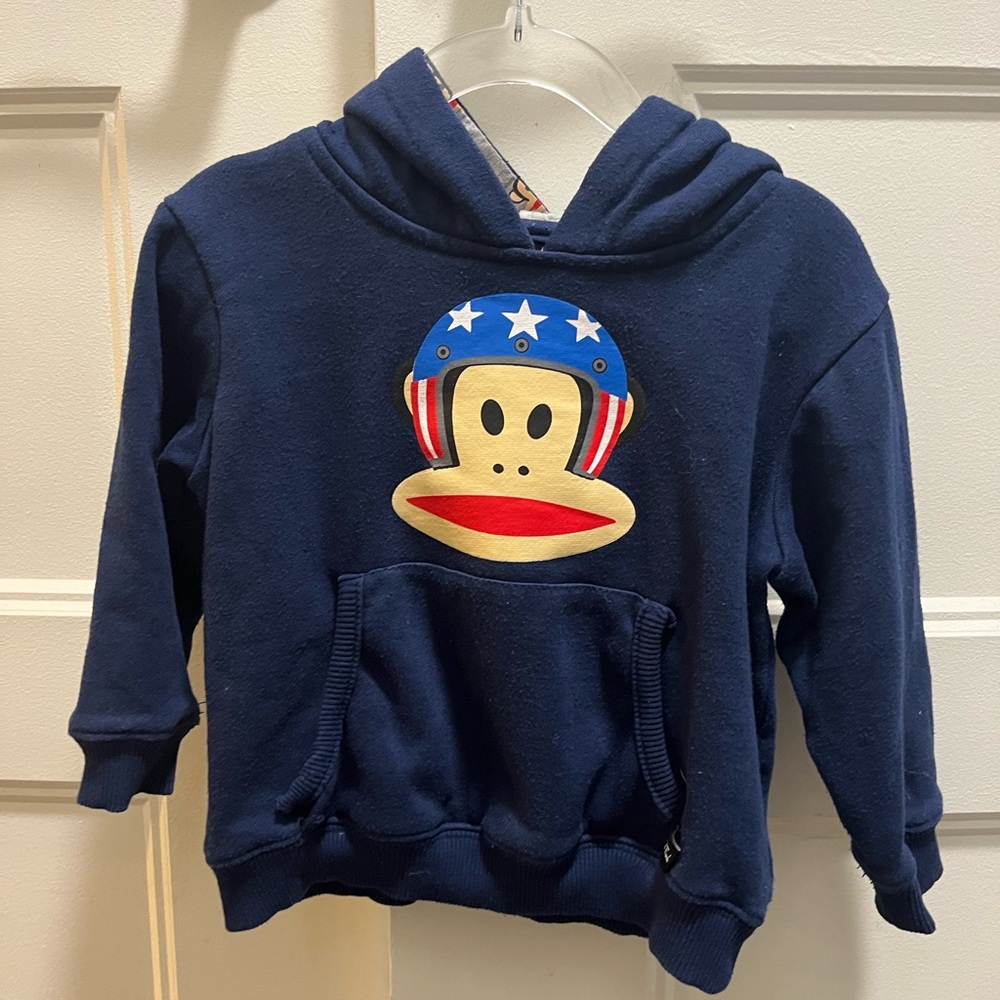 Paul Frank Navy Blue Hoodie with Monkey Design